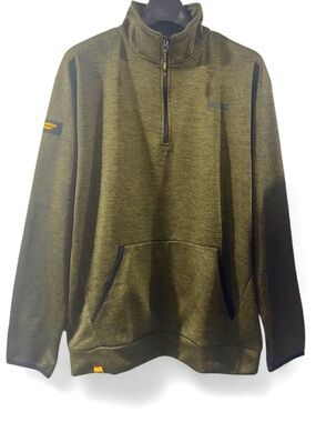 DeWalt Olive Green Half-Zip Pullover w/ Pockets Size Men’s XL (NWT)